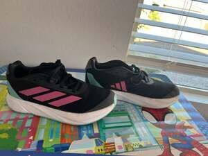 adidas Duramo SL Kids Running Shoes Black Pink Fusion IG0711